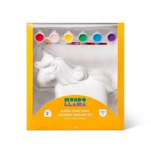 Mondo Llama 🦙 paint your own ceramic unicorn 🦄 kit